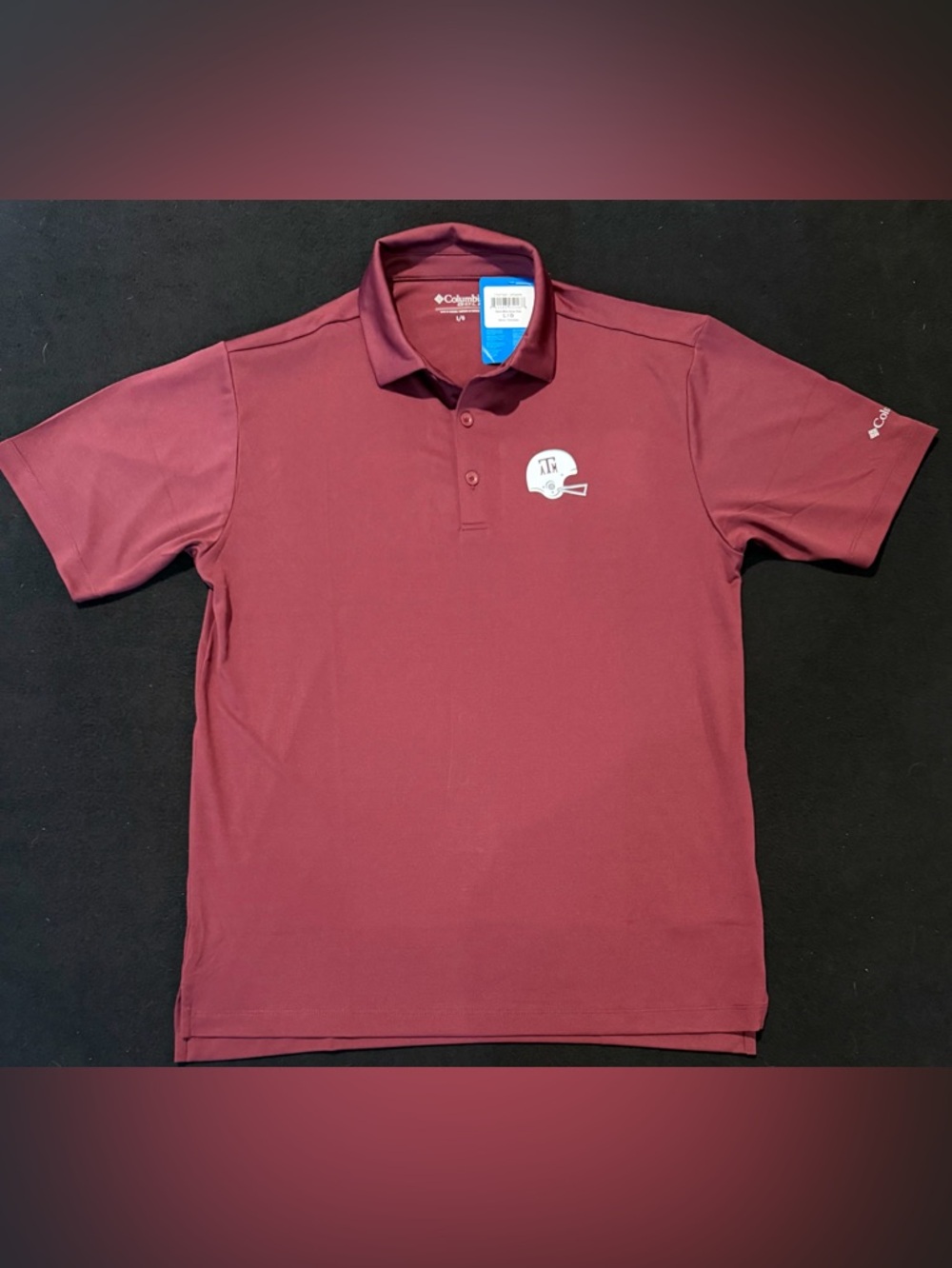 Texas A&M Aggies Maroon Columbia Golf Polo Men’s Large